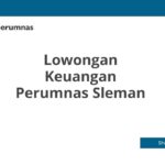 Lowongan Keuangan Perumnas Sleman